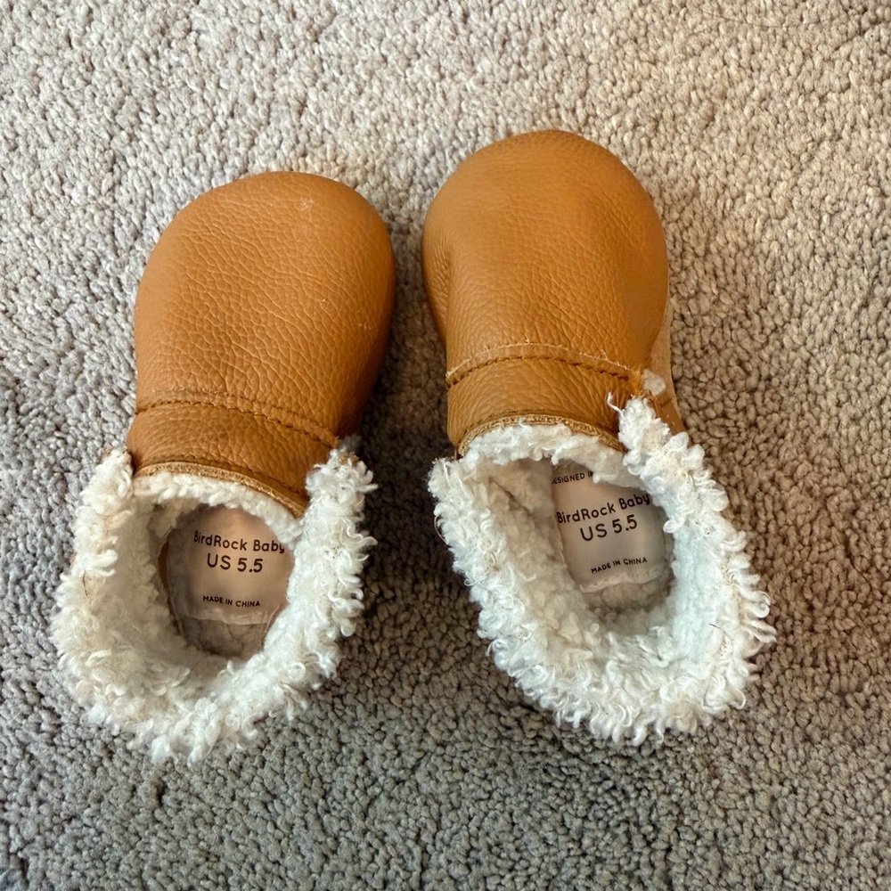Bird rock Sherpa gingersnap Moccasins- Cozy and sold out online!